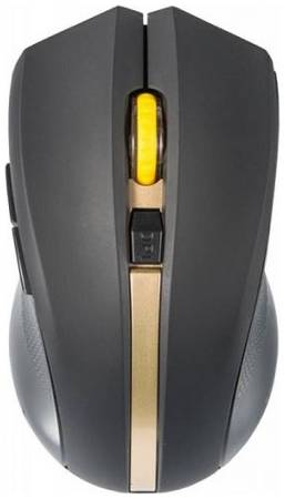 Мышь Oklick 495MW черная/золотистая, 1600dpi, USB, 6 кнопок 969138102
