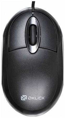 Мышь Oklick 105S черная, 800dpi, USB, для ноутбука, 3 кнопки, 1.6м 969138133