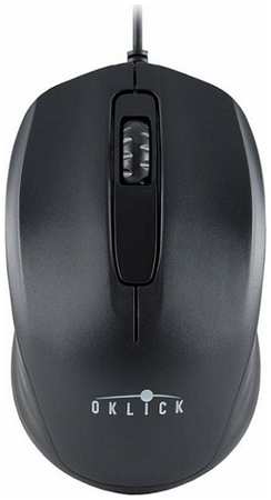 Мышь Oklick 195M M218 черная, оптическая, 800dpi, USB, 3 кнопки, 945621