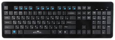 Клавиатура Wireless Oklick 870S черная, slim, мульт. кнопки, 368218