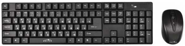 Клавиатура и мышь Wireless Oklick 210M 612841 черные, USB 969138476