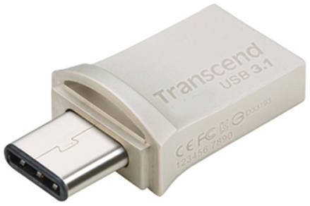 Накопитель USB 3.1 64GB Transcend JetFlash 890S TS64GJF890S черный/серебристый 969141729