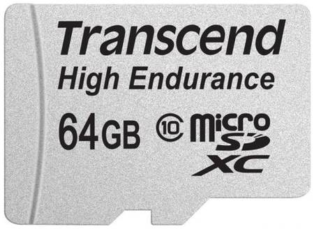 Карта памяти 64GB Transcend TS64GUSDXC10V microSDXC Class 10 High Endurance