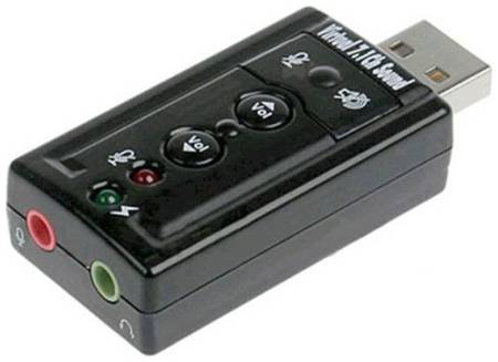 Звуковая карта USB 2.0 ASIA USB 8C V & V 849412 TRAA71 (C-Media CM108) 2.0 channel out 44-48KHz volume control (7.1 virtual channel) RTL 969144473