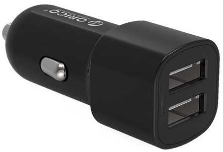 Зарядное устройство автомобильное Orico UCL-2U-BK 1*USB 5V/2.4A1*USB 5V/1A