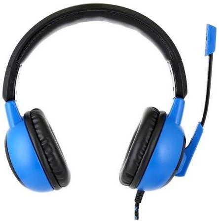 Гарнитура Gembird MHS-G50 игровая, черный/синий, регулятор громкости, откл. микрофона, кабель 2.5м 969153203