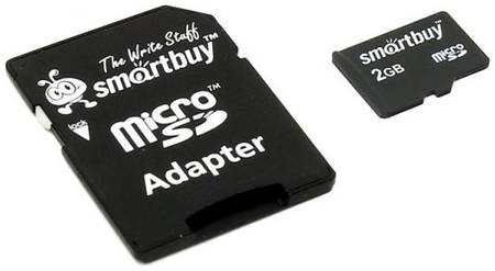 Карта памяти 2GB SmartBuy SB2GBSD-01 MicroSD (SD адаптер)