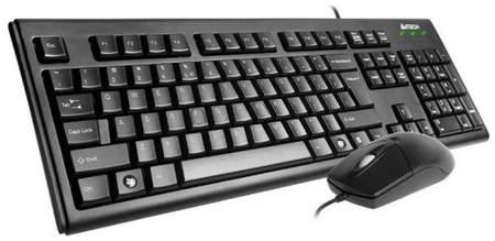 Клавиатура и мышь A4Tech KRS-8372 черные, USB, мышь-1000 dpi 969154868
