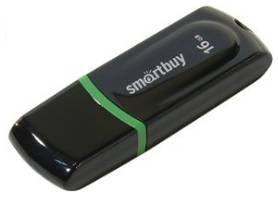 Накопитель USB 2.0 16GB SmartBuy SB16GBPN-K Paean черный 969166362