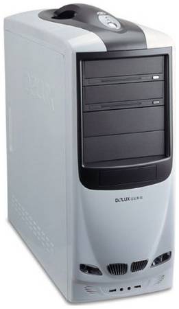 Корпус ATX Delux MG760 черный с белым, БП 450W (2хUSB2.0, Audio) 969173755