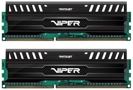 Модуль памяти DDR3 16GB (2*8GB) Patriot Memory PV316G160C9K Viper 3 PC3-12800 1600MHz CL9 1.5V Радиатор BLACK RTL 969178121