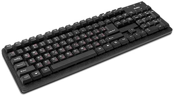 Клавиатура Sven Standard 301 SV-0310301PUB черная, USB+PS/2, 105 кнопок 969186683