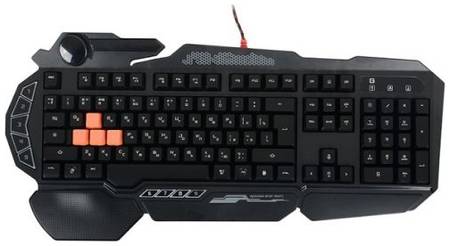Клавиатура A4Tech B314 черная, USB, LED, подставка для запястий 969197017