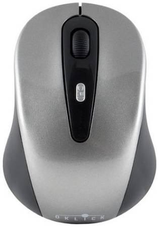 Мышь Wireless Oklick 435MW 945812 серая/черная, 1600dpi, USB, 4 кнопки/колесо 969202325