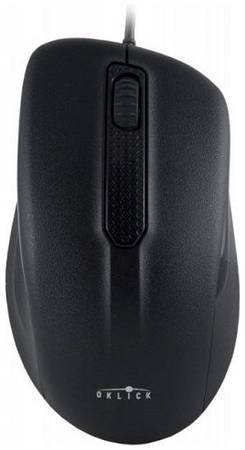 Мышь Oklick 175M черная, 1000dpi, USB, 3 кнопки/колесо