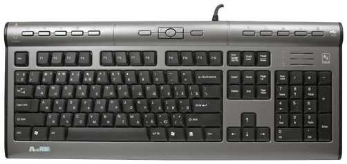 Клавиатура A4Tech KLS-7MUU серебристая/черная, USB 969208344