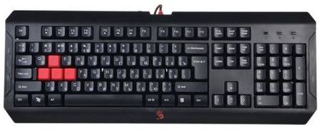 Клавиатура A4Tech Q100 черная, USB, LED