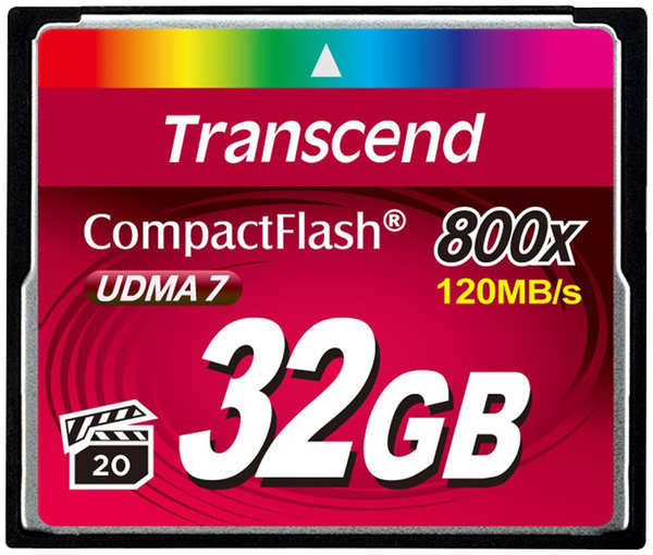 Карта памяти CompactFlash 32GB Transcend TS32GCF800 800x