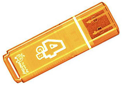 Накопитель USB 2.0 4GB SmartBuy SB4GBGS-Or Glossy оранжевый 969221977