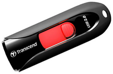 Накопитель USB 2.0 32GB Transcend JetFlash 590 TS32GJF590K черный/красный 969262657