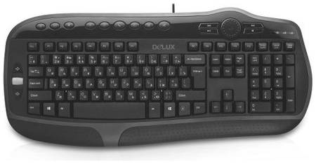 Клавиатура Delux K9050U черная, ММ, 104+15 клавиши, USB (6938820411031) 969277428