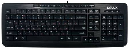 Клавиатура Delux K3100U черная, Ultra-Slim, USB, ММ 6938820410607