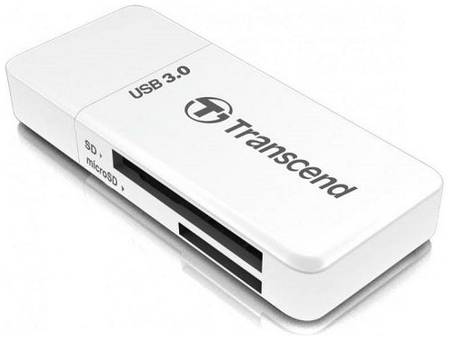 Карт-ридер внешний Transcend TS-RDF5W SD/microSD, USB 3.0, белый