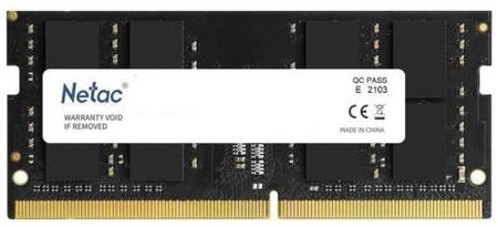 Модуль памяти SODIMM DDR4 16GB Netac NTBSD4N26SP-16 PC21300, 2666Mhz 969300026
