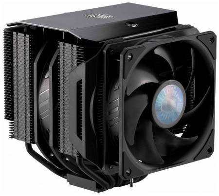 Кулер Cooler Master MasterAir MA624 Stealth MAM-D6PS-314PK-R1 LGA2066/2011-v3/2011/1200/1366/115x/AM4/AM3/+/AM2/+/FM2/+/FM1 (aluminum, 2*140mm/120mm f 969300057