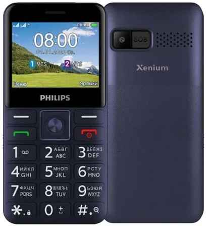 Мобильный телефон Philips Xenium E207 32Mb синий моноблок 2Sim 2.31″ 240x320 Nucleus 0.08Mpix GSM900/1800 FM microSD max32Gb 969300135