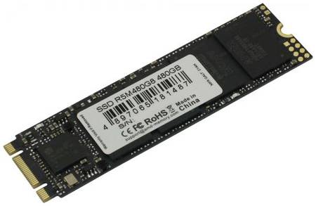 Накопитель SSD M.2 2280 AMD R5M480G8 Radeon R5 480GB SATA 6Gb/s 3D TLC 530/500MB/s IOPS 84K/70K MTBF 2M RTL