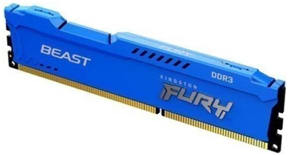 Модуль памяти DDR3 8GB Kingston FURY KF316C10B/8 Beast Blue 1600MHz CL10 2RX8 1.5V 240-pin 4Gbit 969313124