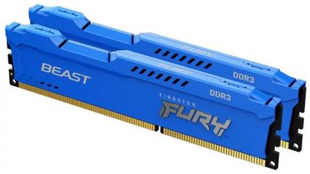Модуль памяти DDR3 16GB (2*8GB) Kingston FURY KF316C10BK2/16 Beast Blue 1600MHz CL10 2RX8 1.5V 240-pin 4Gbit 969313128