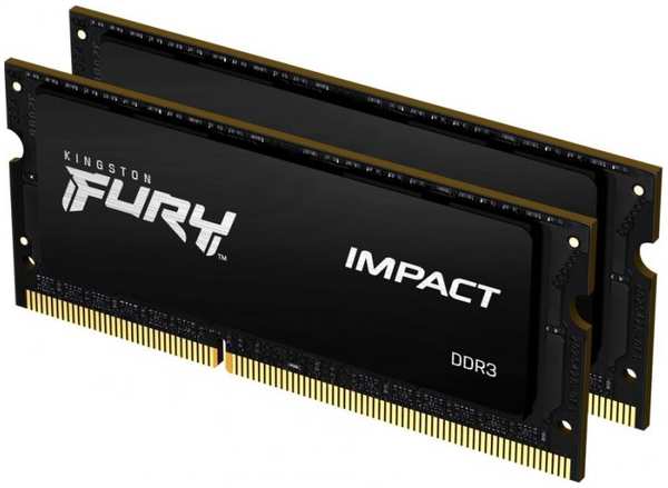 Модуль памяти SODIMM DDR3 16GB (2*8GB) Kingston FURY KF318LS11IBK2/16 Impact 1866MHz CL11 1.35V 969313181