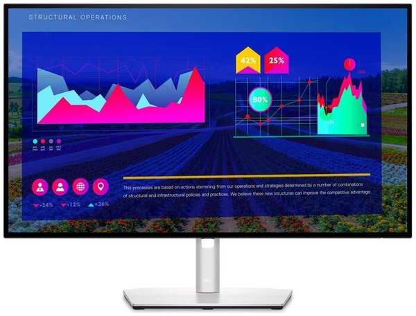 Монитор 27″ Dell UltraSharp U2722DE 2560x1440, IPS, 5ms, 16:9, HDMI, HAS, Pivot, 350cd, 178°/178°, D