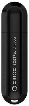 Карт-ридер внешний Orico CRS21-BK USB 3.0 to SD/TF, черный