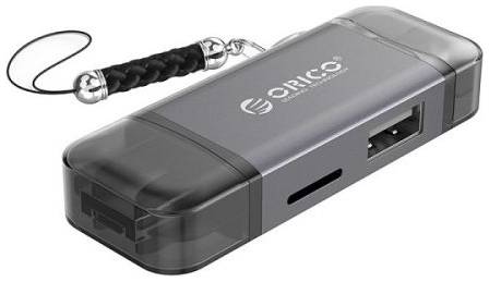 Карт-ридер внешний Orico 2CR61-GY USB 2.0, 6-in-1, серый 969315289