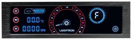 Панель управления Lamptron CM430 сенсорная, 30Вт/канал x4, PWM, черная, красная/синяя подсветка дисплея 969320815