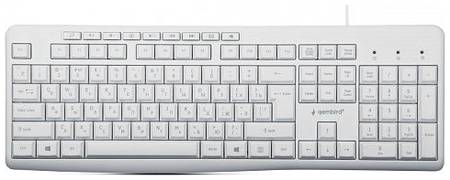 Клавиатура Gembird KB-8430M белая, USB, 113 кл, м/медиа, каб. 1,5м