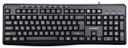 Клавиатура Gembird KB-8440M черная, USB, 113 кл, м/медиа, каб. 1,5м 969328118