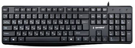 Клавиатура Gembird KB-8410 черная, шоколадный тип клавиш, 104 кл., кабель 1,5м 969328123