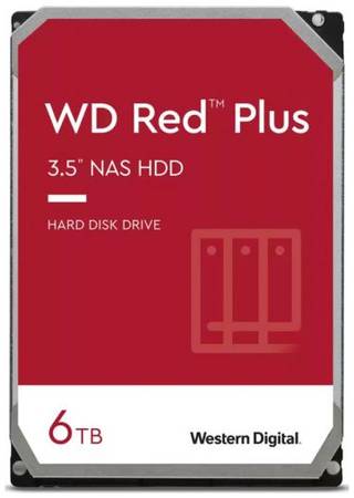 Жесткий диск 6TB SATA 6Gb/s Western Digital WD60EFZX WD Red Plus 3.5″ 5640rpm 128MB 969329385