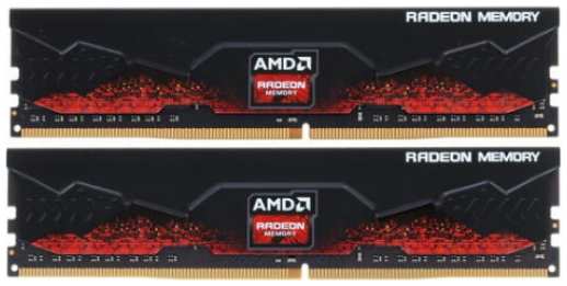 Модуль памяти DDR4 16GB (2*8GB) AMD R9S416G3206U2K Radeon R9 Gamers PC4-25600 3200Mhz CL16 радиатор 1.35V RTL 969329541