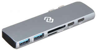 Док-станция Digma DS-815UC_G 2*USB 3.0, HDMI, 2*USB Type-C, TF/microSD/SD reader