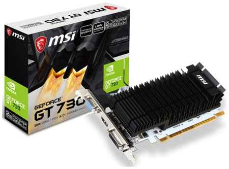 Видеокарта PCI-E MSI GeForce GT 730 (N730K-2GD3/LP) 2GB DDR3 64bit 28nm 902/1600MHz DVI-D/HDMI/D-SUB 969333222