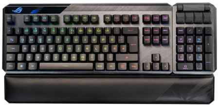 Клавиатура ASUS ROG CLAYMORE II 90MP01W0-BKRA00 ROG RX switches, USB/2.4Ггц, 4000 мАч, RGB подсветка, отсоединяемый нампад, подставка под запястья