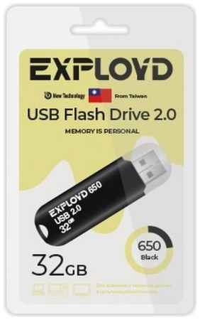 Накопитель USB 2.0 32GB Exployd EX-32GB-650-Black 650, чёрный 969335306