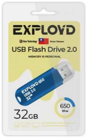 Накопитель USB 2.0 32GB Exployd EX-32GB-650-Blue 650, синий 969335308