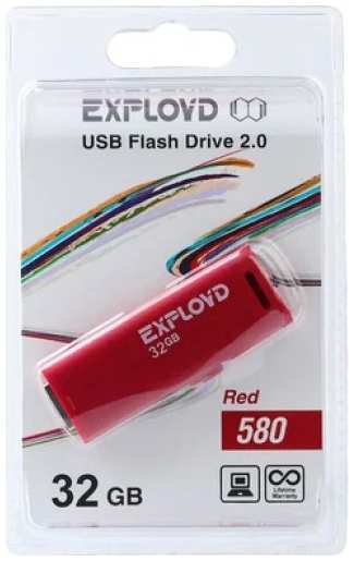 Накопитель USB 2.0 32GB Exployd EX-32GB-580-Red 580, красный 969335318