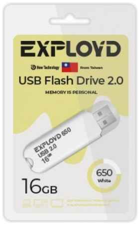 Накопитель USB 2.0 16GB Exployd EX-16GB-650-White 650